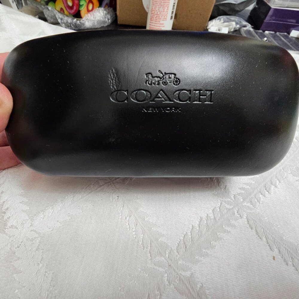 Coach Large Eyeglass Case in Black! - Picture 1 of 4